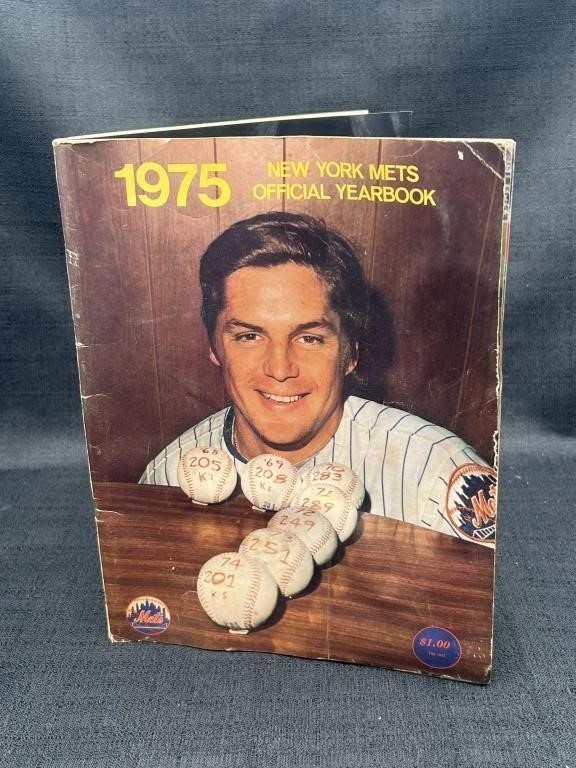 1975 New York Mets Yearbook Tom Seaver