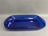 Retro Anchor Hocking Co. Blue Glass Dish