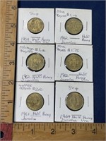 Jamaica half penny coin lot 1961 1962 1964