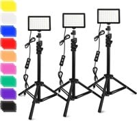 $60 Video Light with Tripod Stand 3 Pack