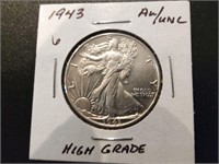 1943 High Grade Uncirculated half Dollar
