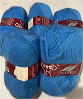 NEW (5pc) Brushed Dk Yarn Blue