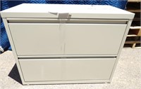 2 Drawer Metal File Cabinet 36x28x18 With Key