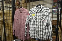 Two Men's Snap Pearl Shirts Size 2XL