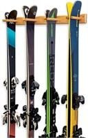 Timber Ski Wall Rack - 4 Pairs of Skis Storage -