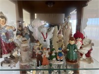 3 Shelves of Figurines