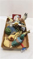 assorted bird figurines