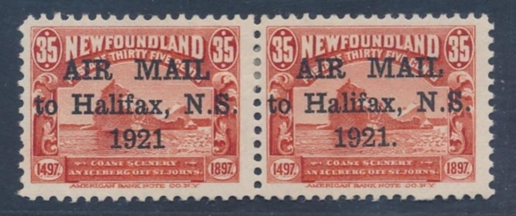 CANADA NEWFOUNDLAND #C3 & #C3b PAIR MINT FINE-VF H