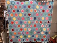 Hand Stitched Quilt Small Starburst #2 BCA