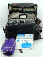(XY) Minolta X-700 Camera In Bag with Owner