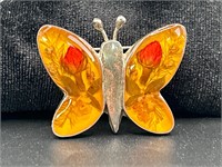 925 Mexico Butterfly brooch pin