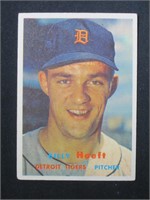 1957 TOPPS #60 BILLY HOEFT DETROIT TIGERS