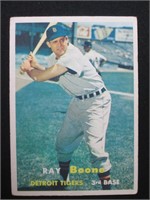 1957 TOPPS #102 RAY BOONE DETROIT TIGERS