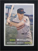 1957 TOPPS #59 DICK WILLIAMS ORIOLES VINTAGE