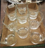 Set Of 9 Short Drink Glasses