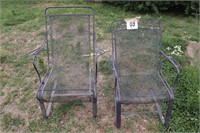 (2) Metal Rocking Patio Chairs (Outside)