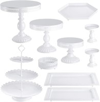 Hedume 10-Set Cake Stands, Metal Cupcake Stand