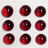 Natural Pink Red Rhodolite Garnet 9 Pcs {Flawless-