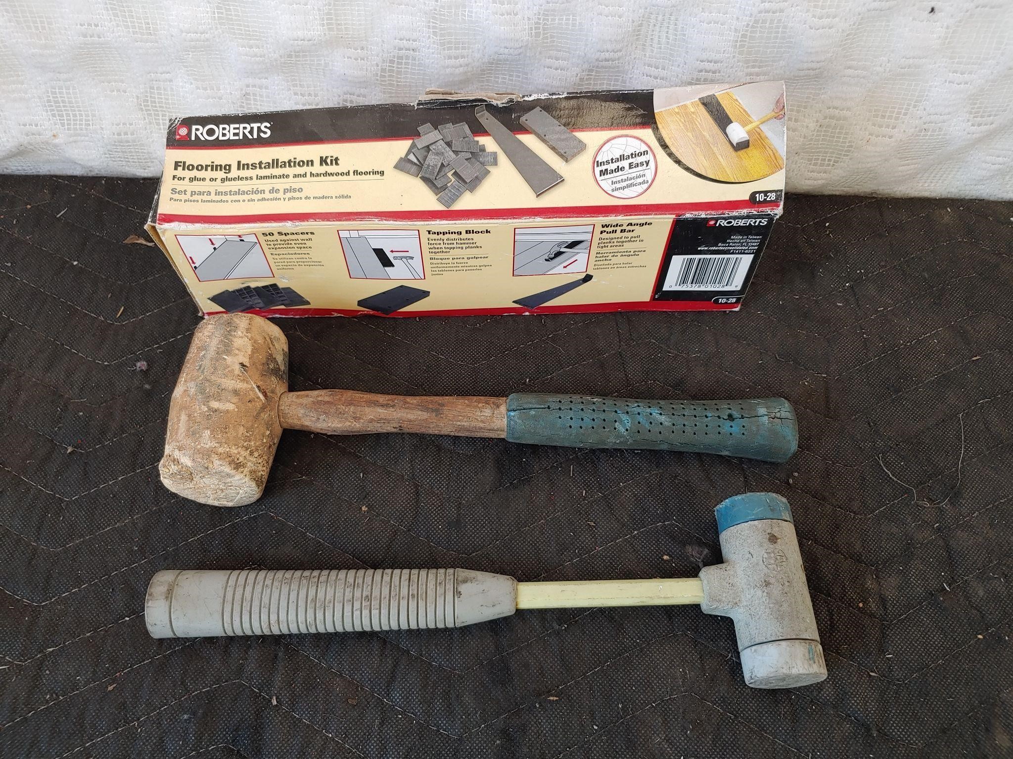 Roberts Flooring Installation Kit and hammers