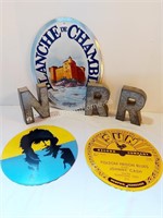 TIN SIGN + RECORD + LETTERS