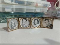 Miniature Folding Picture Frame w/ Movie Stars