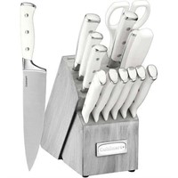 $99 Cuisinart 15-Pc Triple Rivet Cutlery Set Grey