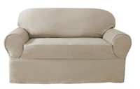Sure Fit Non-Stretch Wrap Style Loveseat Slipcover