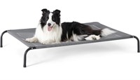 BEDSURE ELEVATED DOG BED GREY 49X31.5X8IN