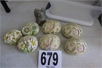 Garden Stones with Lidded Tote