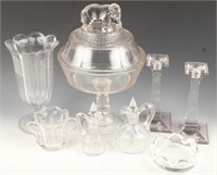 CONTEMPORARY CLEAR GLASS CAKE STAND VASE DECANTERS