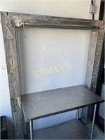 Welded HD Meat Hanging Station / Rack ~62x6x81