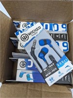 Lot of Wicked Audio Earbuds - Blue