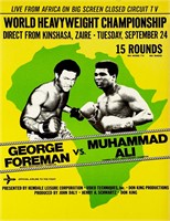 Foreman Ali Fight Poster   Reprint