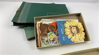 Greeting cards in scrapbooks / boxed