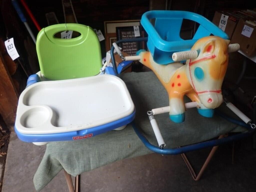 Child's Booster Seat, Child's Rocking Horse