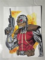 Andrew Clark Comic Illustrator Signed 9x12 Artwork