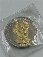 Abraham Lincoln 175th anniversary medal coin