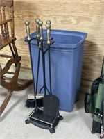 Fireplace Utensils and Garbage Can PU ONLY