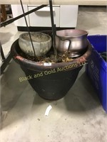 17" Planter, Two Smaller Ones