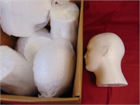 6 new styrofoam heads