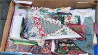 Box Of Pressed Fabric Pieces For Quilting