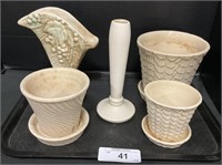 Art Deco McCoy Pottery, Plant Pots.