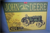 John Deere retro style advertising sign