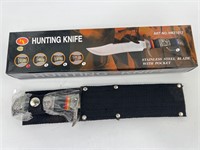 NEW Hunting Knife - Stainless Steel Blade w/Monkey