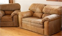 Plush Loveseat & Club Chair