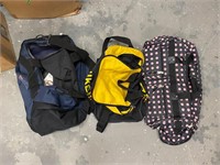 Three Assorted Duffle Bags
