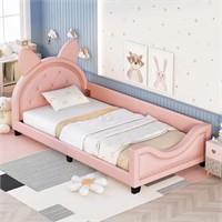Twin Size Upholstered Daybed, Pink