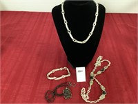 3 - NECKLACES & 1 - BRACELET