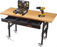 Adjustable Workbench with Drawer