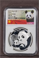 2019 10Y Panda NGC MS70